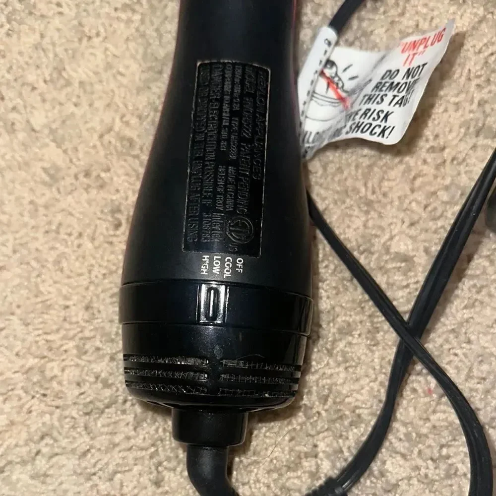 Revlon Black and Pink Hair Dryer Brush